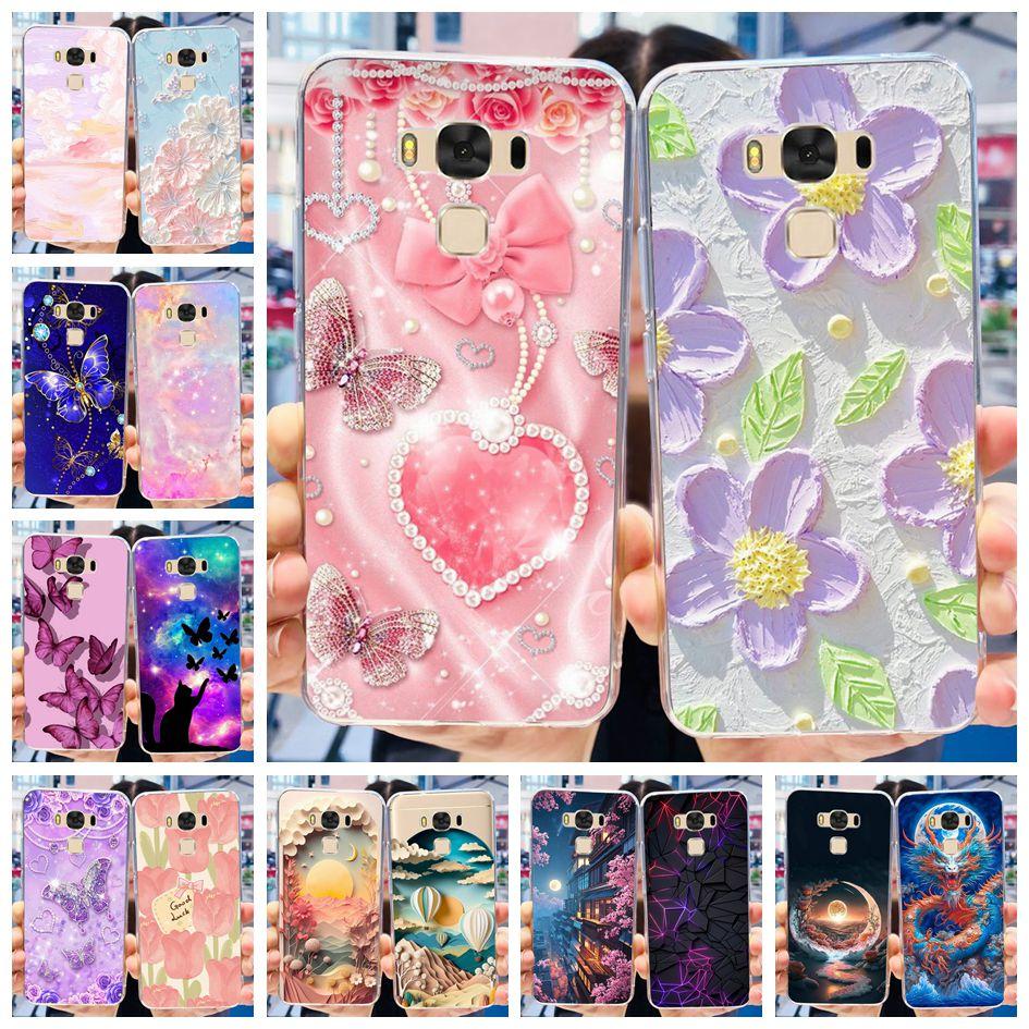 For Asus ZenFone 3 Max ZC553KL Case Popular Flower Butterfly Soft Silicone Phone Cover For ASUS X00DD X00DDA XOODD ZC553KL Funda