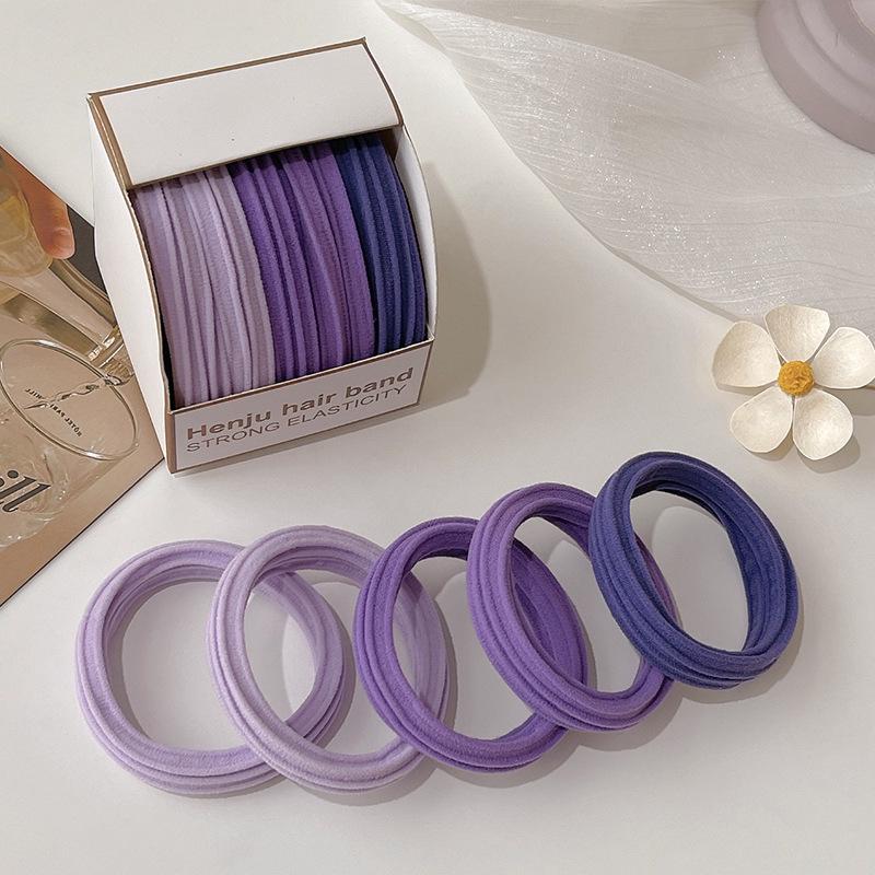 Colorful, High-Elasticity Hair Ties for Ponytails & Buns - Non-Damaging.