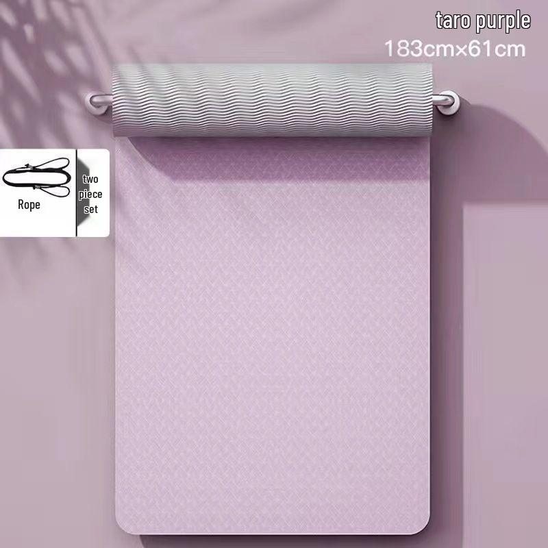 TPE doppelseitige rutschfeste verdickte verbreiterte Yogamatte - Geräuschdämmende Trainingsmatte für den Heimgebrauch (Kleine Mängel)