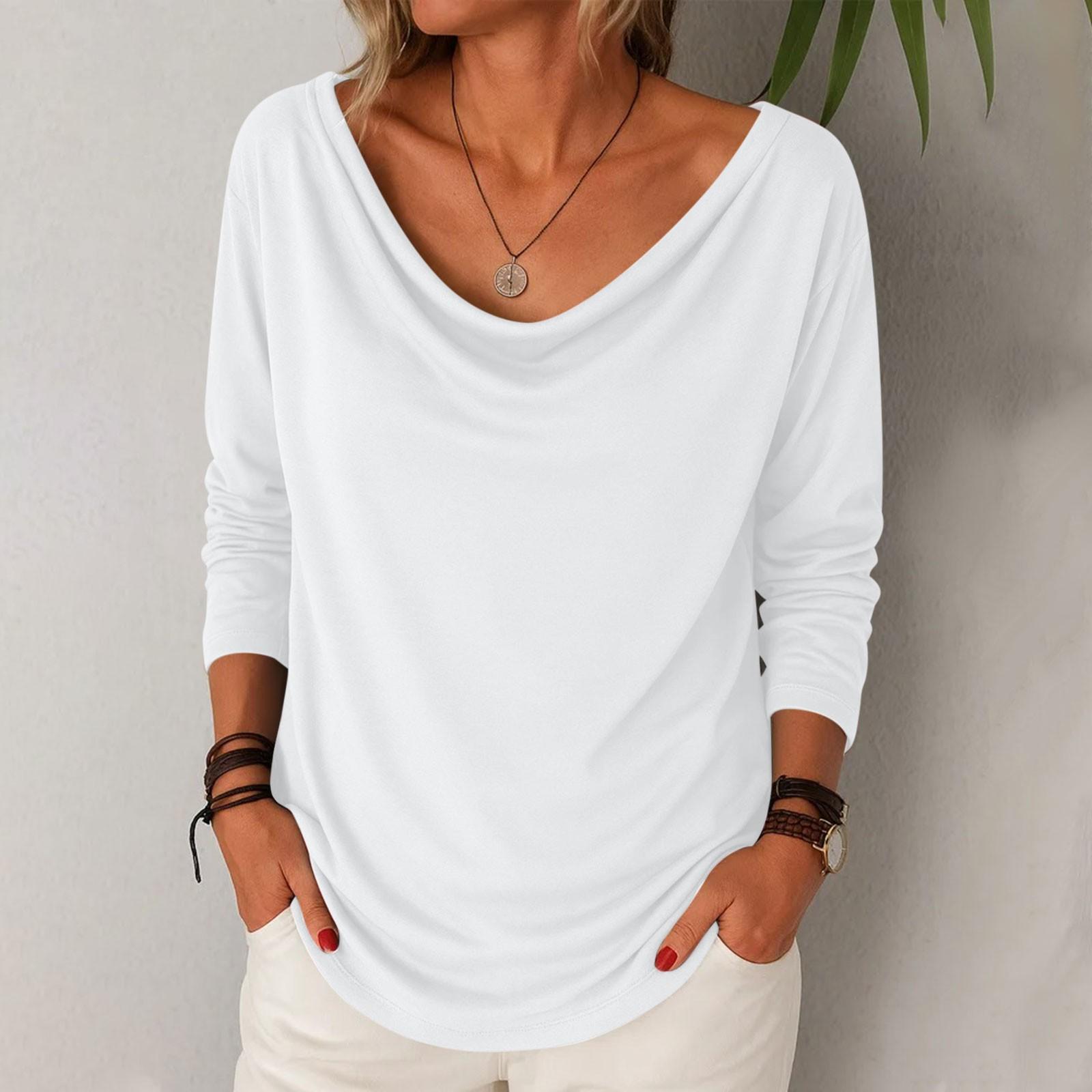 

Женские рубашки с длинным рукавом, туники, футболки оверсайз, свободного кроя, осенние модные топы, одежда XXL белый