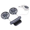 Monitor Fan 2 Heads 3 Speed Modes 6.6ft USB Cable Noiseless Space Saving Clip On Computer Fan for