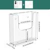 Acrylic Brochure Holder Literature Clear Flyer Display Stand Wall Mount Organizer for