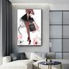 Fashion Girl Canvas Poster Perfume Bottle Print Pictures Flower Wall Art Prints Nordic Wall Posters Girl Bedroom Decoration