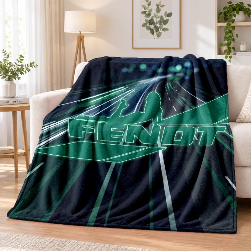 Fendt Printed Flannel Blanket Warm Comfort Bed Throw For Indoor Home Decoration