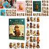 Christmas Capybara Countdown Blind Box With Mini Acrylic Pendant For Holiday Gift Exchange