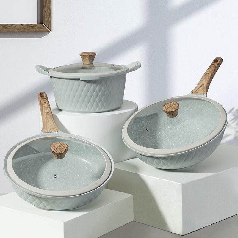 Набор посуды DeBao с антипригарным покрытием, 3 предмета