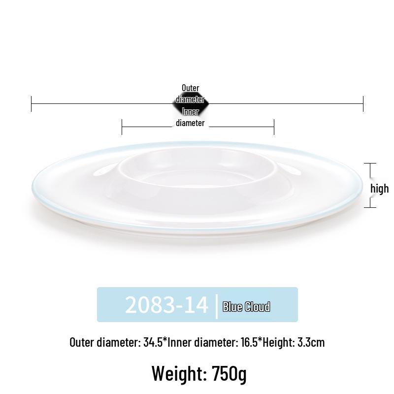 Okrągły talerz melaminowy - Naczynia stołowe inspirowane porcelaną dla restauracji i hoteli, Idealny do kuchni zachodniej