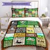 Long Distance Golf Customize Your Name Bedding Set Breathable Duvet Cover With Pillowcases Decorative Bed Linen For Bedroom Home Decoration Birthday G