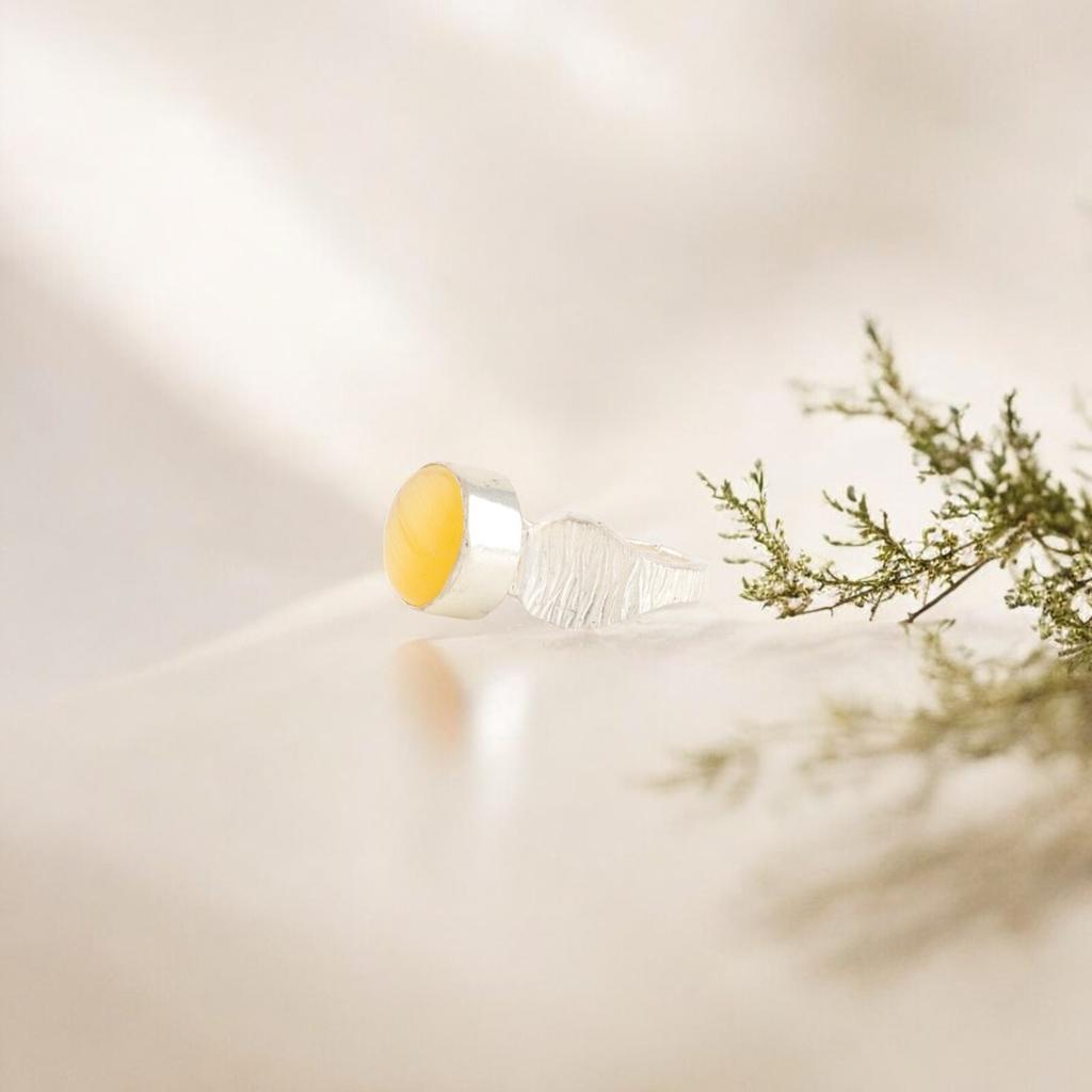 Natural Yellow Tiger's Eye Gemstone 925 Solid Silver Jewelry Handmade Girls Ring RR-1-45