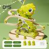Electric Animal Climbing Slide Toy with LED Light Music Kids Educational Automatic Dinosaur Rabbit Staircase Climbing Roller Coaster Sliding Track