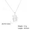 Cazador Mother Kid Pendant Necklace for Women Family Love Heart Mom Daughter Choker Stainless Steel Jewelry Mother Day Gift