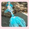 11 Movable Joints Mermaid Doll 17.7in Girl Children Toys Princess Doll  (with Lights and Music)