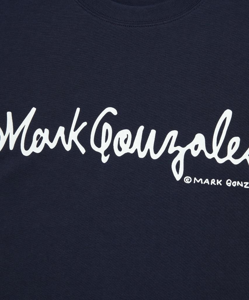 MARK GONZALES Signed Logo Short Sleeve T-Shirt - Navy