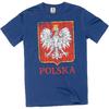Men's Polska T-Shirt Poland Tee Shirt Polish Eagle Patriotic Teeshirt