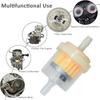 Universal Gas Inline Fuel Filters with Magnet for Motorcycle ATV Quad Go Karts Accessories 3/16 Inch (Pack of 10)