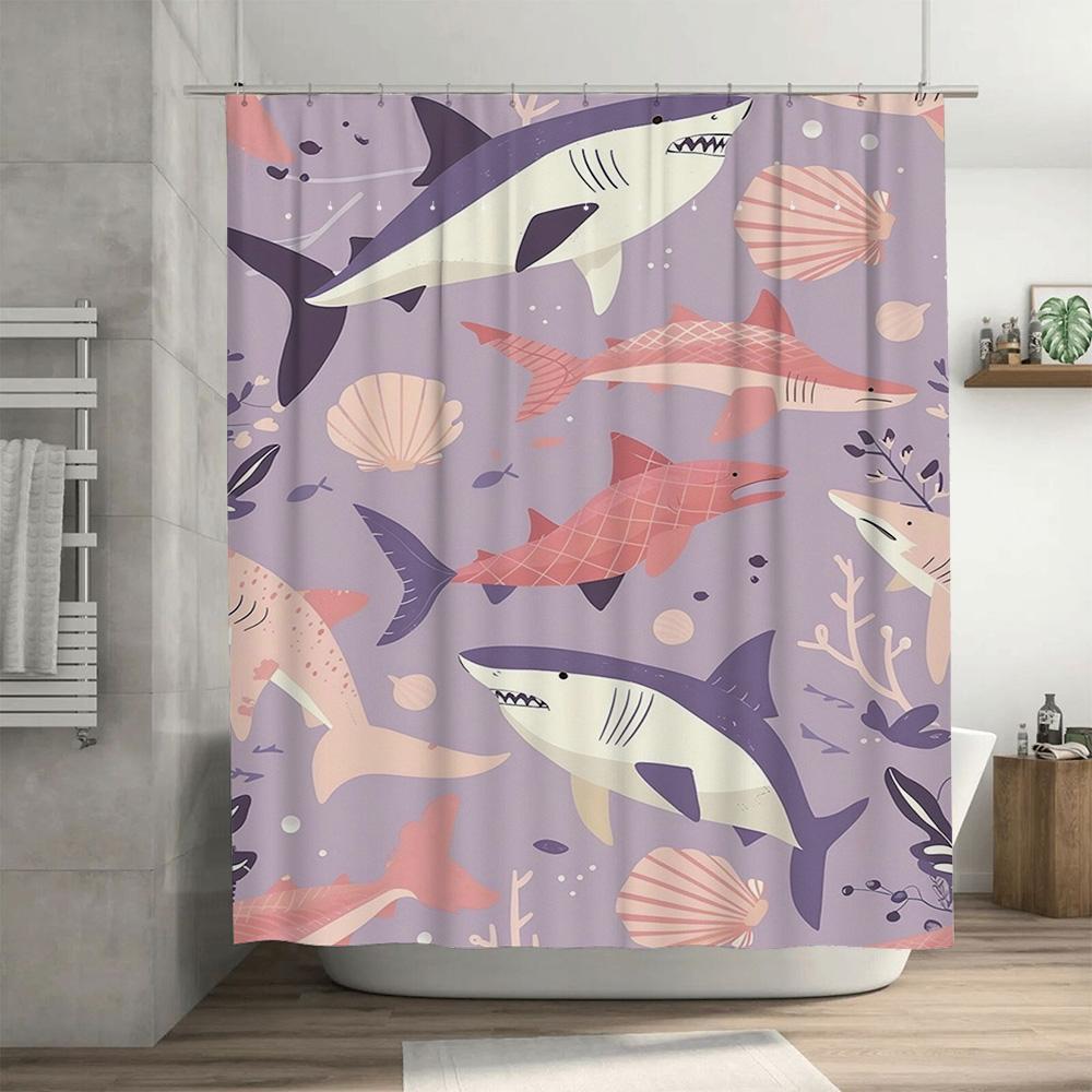 Modern Stylish Animal Print Shower Curtain for Bathroom Decor Various Designs Available