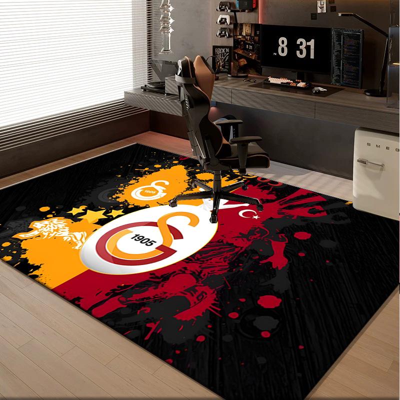1PC rug Galatasaray Football Club Carpet, Chair Rug,Area Rug for Office Bedroom living rooms bedroom, Doormat decor Christmas fan gifts