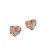 Delicate Floral Pearls Heart Design Earrings Lightweight Alloy Studs Chic Women Accessories Gift For Her