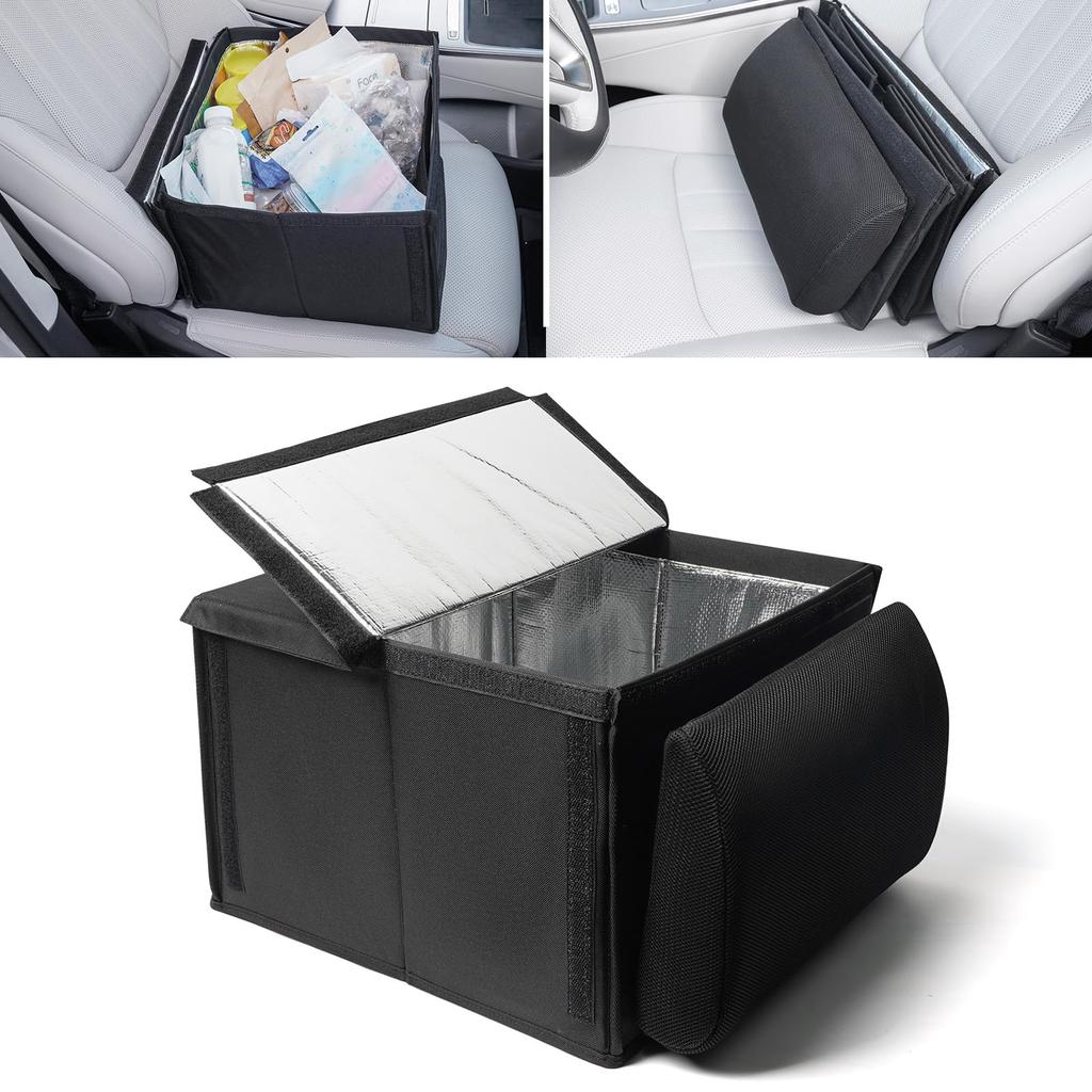 Car Passenger Seat Luggage Lumbar Storage Heat Cold Car Sleeping Large Prevents Luggage from One Size Fits Most Passenger Seat Storage Box, Storage,