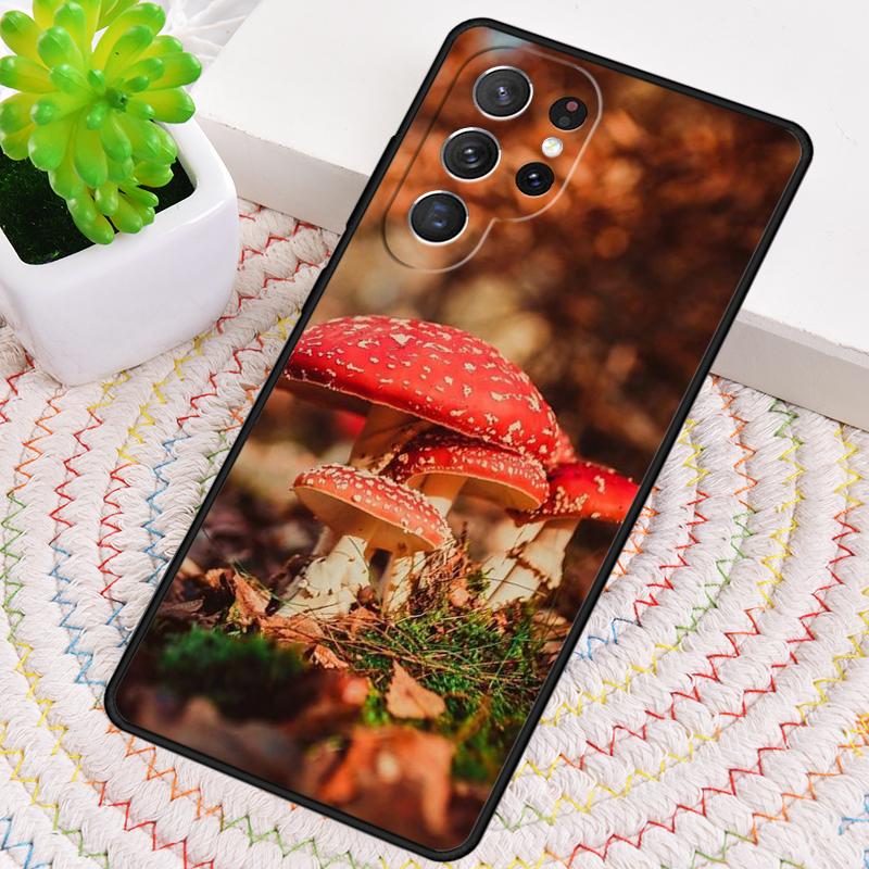 Mushroom Forest print Silicone Phone Case For Samsung Galaxy note 10 pro S26 S25 S24 S23 S22 S21 Plus S25Ultra Capa Cover