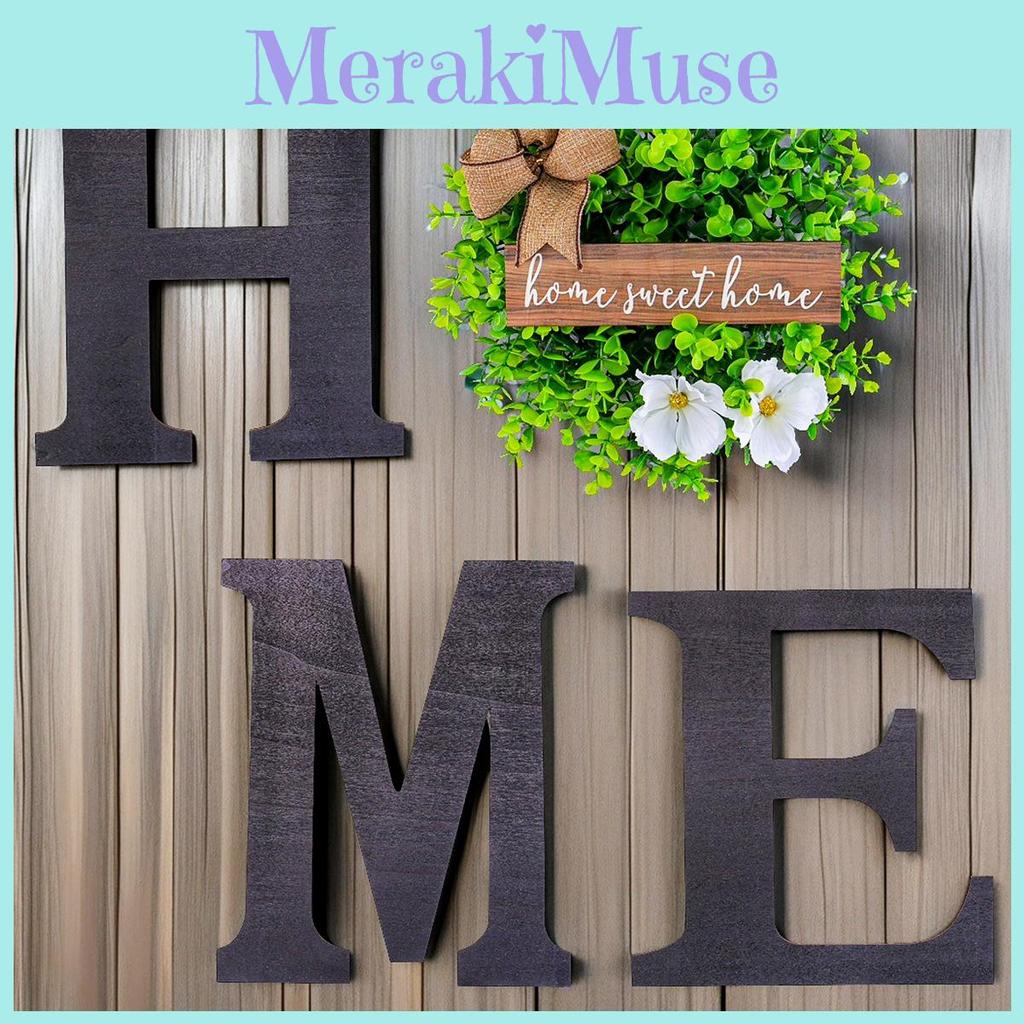 Türbuchstabe Zuhause Hängend Mit Holzkunst Für Haus- Und Gartenwanddekorationen