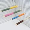 Juego de 4 Perchas Rascadores de Afilado para Loros Soporte para Pájaros Juguete para Jaula Palo Estante Juguete Percha de Afilado Suministros
