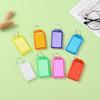 20Pcs Plastic Key Tags with Label Lightweight Writeable Removable Key Ring Tag Lightweight Colorful Key Organization Label