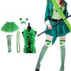 Saint Patricks Day Shamrock Headband&Necklace&Scarf&Leg Warmer for Girl Festival