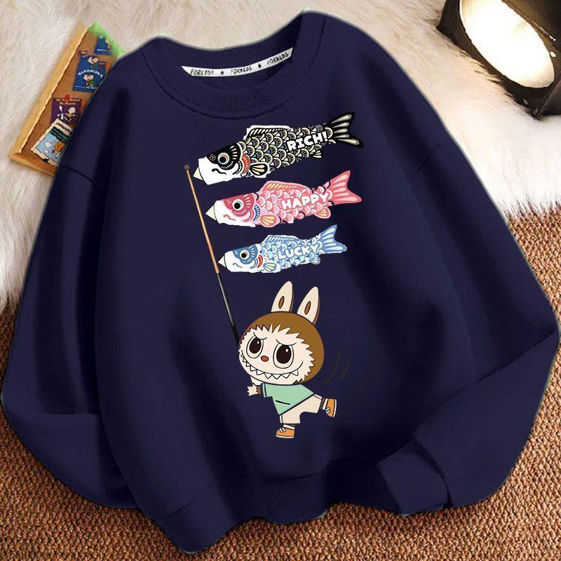 Cute and Loose Hoodies for Children, Fashionable Long-sleeved Hoodies for Boys and Girls In Spring and Autumn