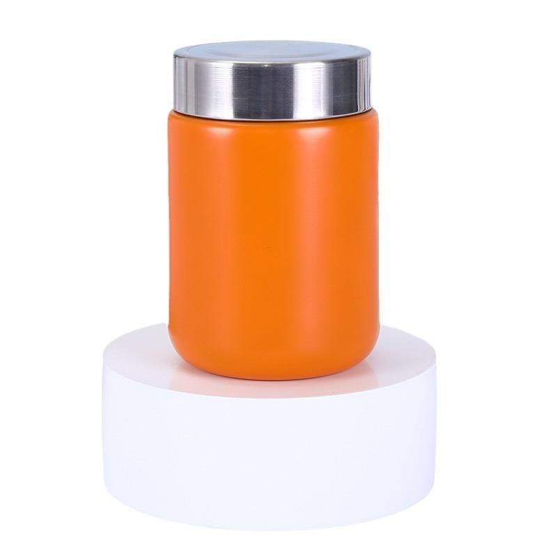 200ml Mini 304 Stainless Steel Insulated Food Jar, Matte Color Vacuum Flask for Lunch & Soup