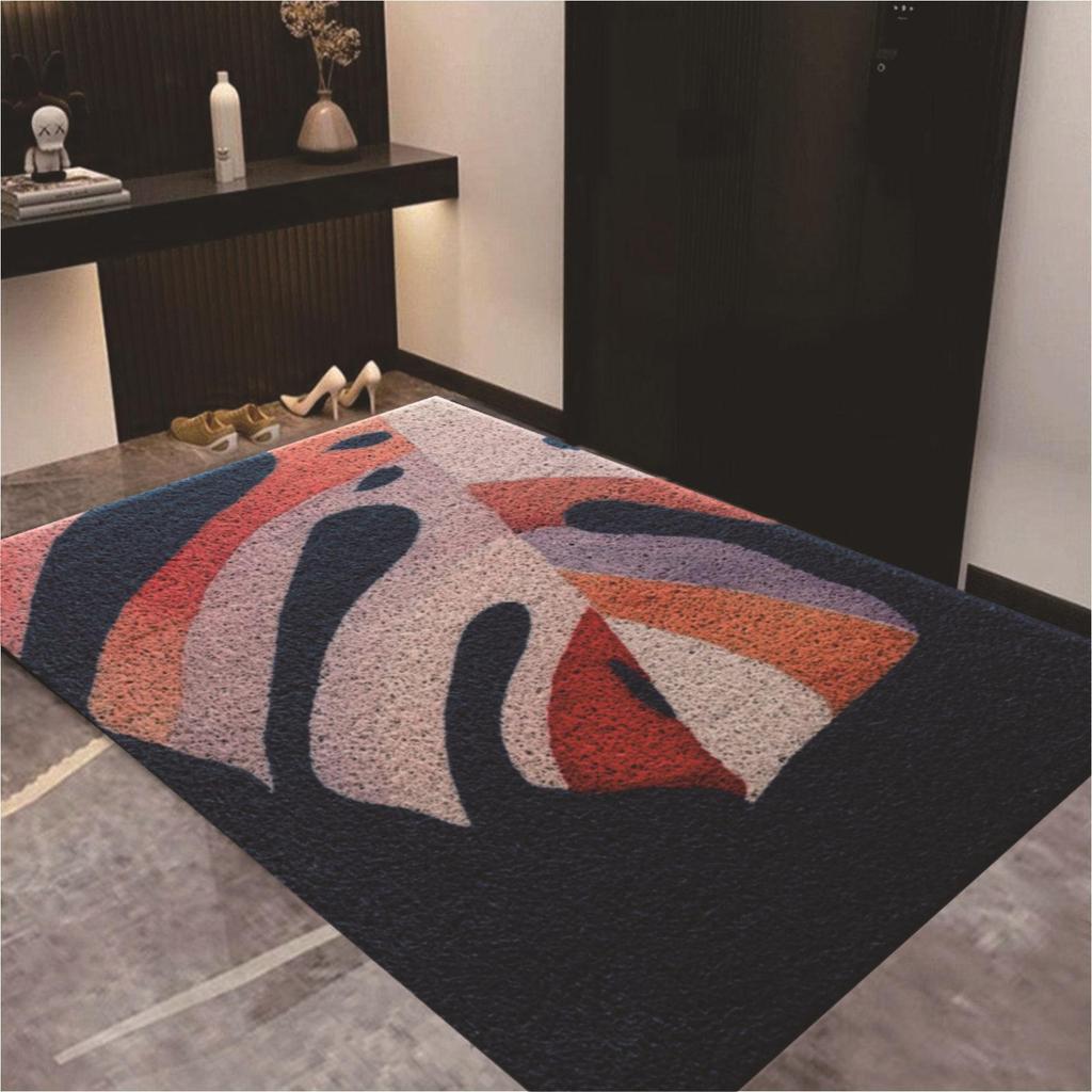 American Style Door Mat - Cuttable, Dirt-Resistant Silk Loop for Entrance & Hallway, Easy to Clean Foot Mat