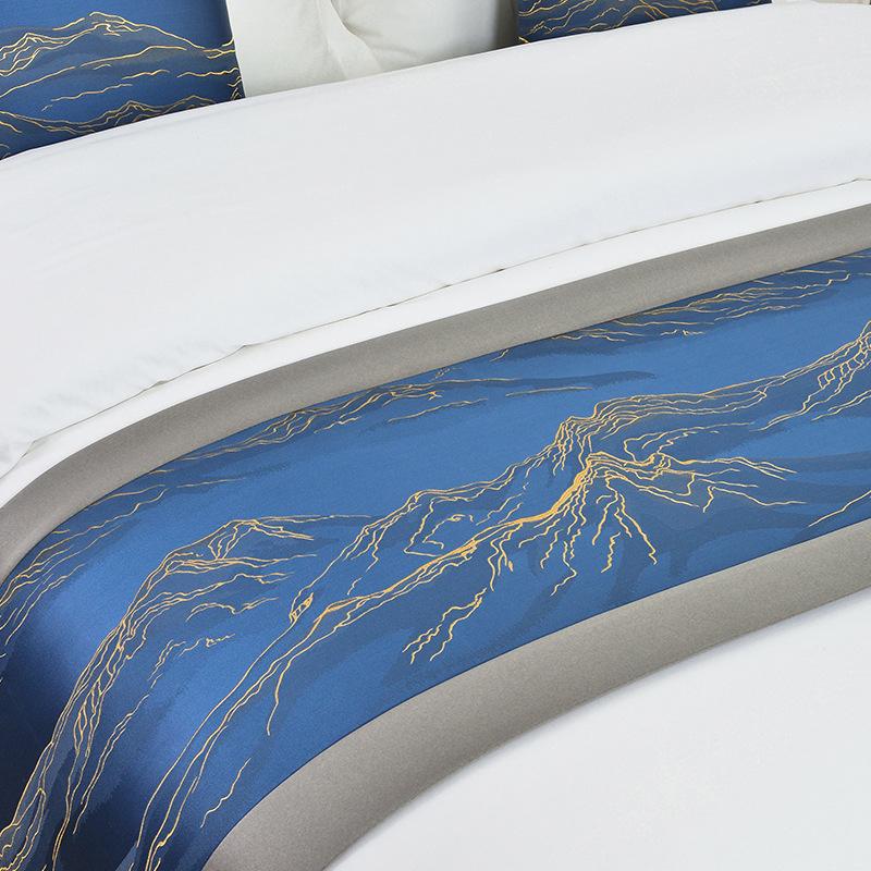 50 cm lățime prosop nou pentru capătul de pat de hotel, vânzări fierbinți, stil strălucitor, pentru munți, husă de pat, prosoape de pat, pături pentru case