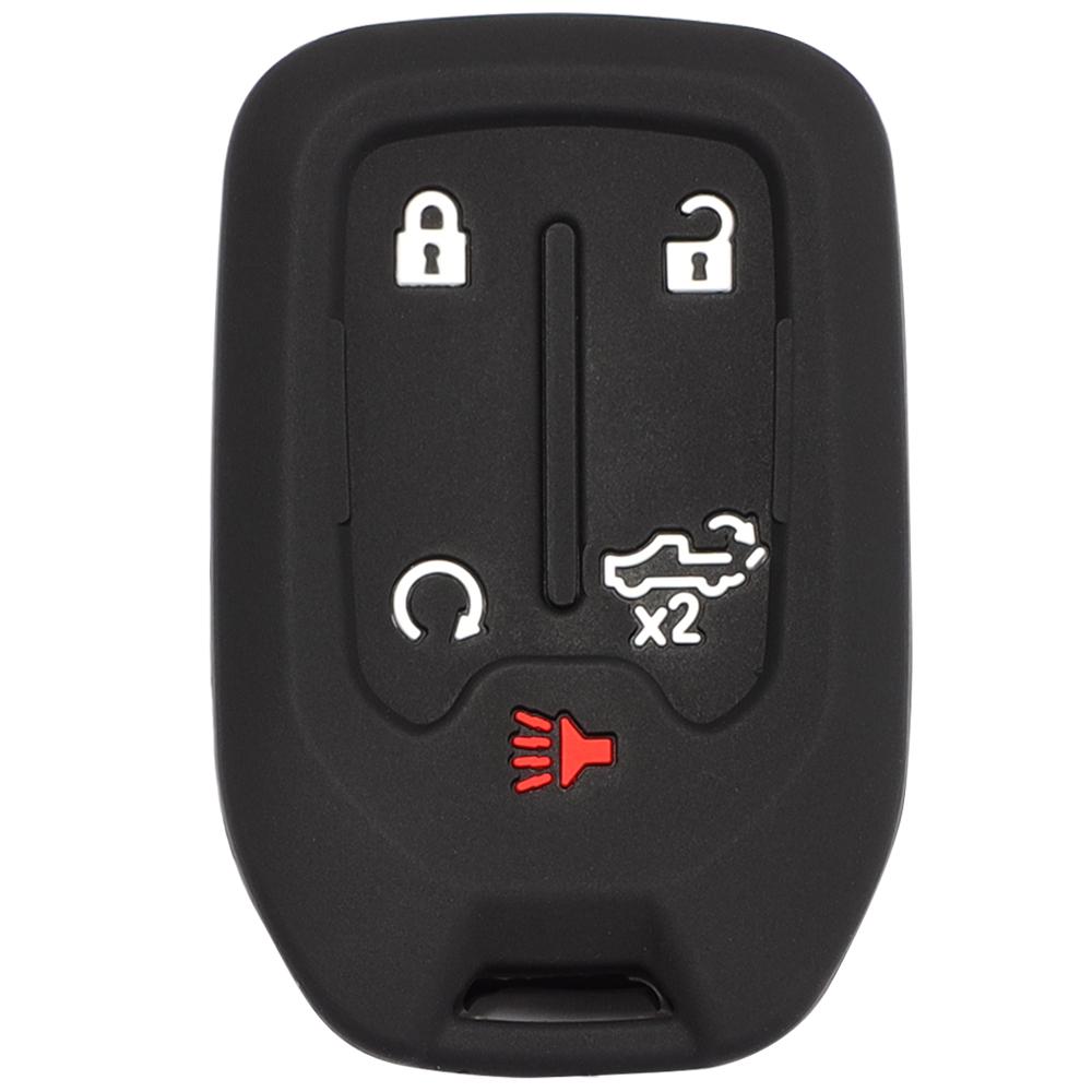 Key Fob Cover Case for GMC Yukon Chevy Tahoe Silverado Suburban Denali Terrian Acadia Sierra Car Key Protection Cover