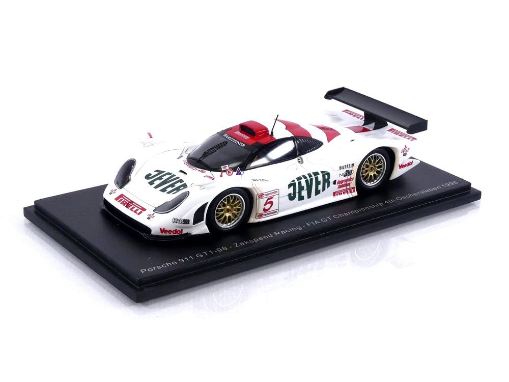 

Spark scale Porsche 911 1998 FIA GT Championship Oschersleben 4th place 1/43 GT1-98 #5 A.Grau/A.Scheld