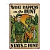 Hunting Tin Sign Plaque Metal Vintage Retro Metal Sign Wall Decor for Man Cave Gun Shop Decorative Metal Plate Hunter Gift