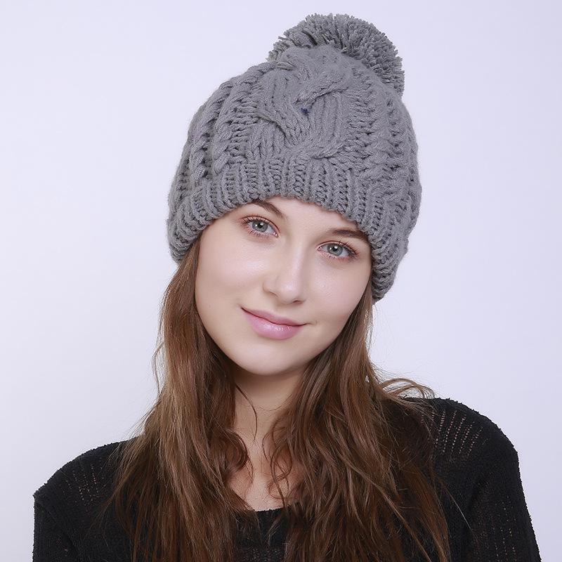 Buy Hand-woven Thick Wool Solid Color 