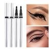 2Pcs Quick-Dry Liquid Eyeliner Set – Paddle-Shaped Tip, Water/Sweat/Smudge Resistant for 24H Wear