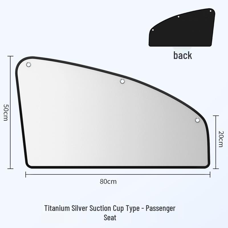 Car Window Suction Cup Sun Shade - Heat Insulation & Privacy Curtain