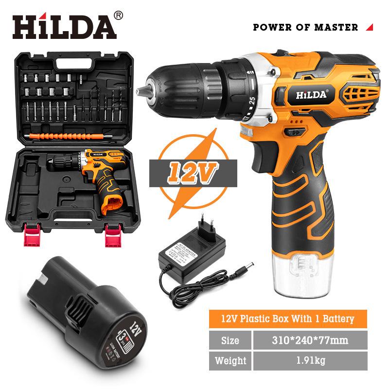 Rechargeable Multifunction Electric Impact Drill and Screwdriver
