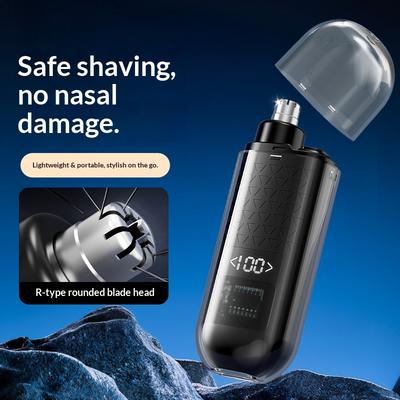 2026 New Portable Electric Nose Hair Trimmer USB Charging Nose Ears Eyebrow Trimmer for Men Rechargeable Painless Set