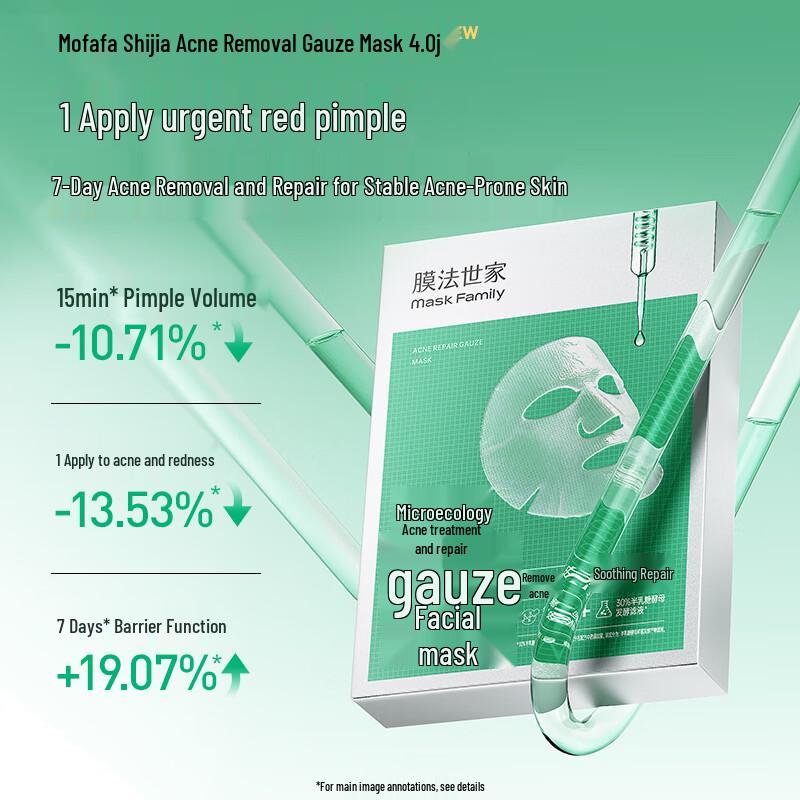 Mask Family Micro-ecological Acne Repair Gauze Mask