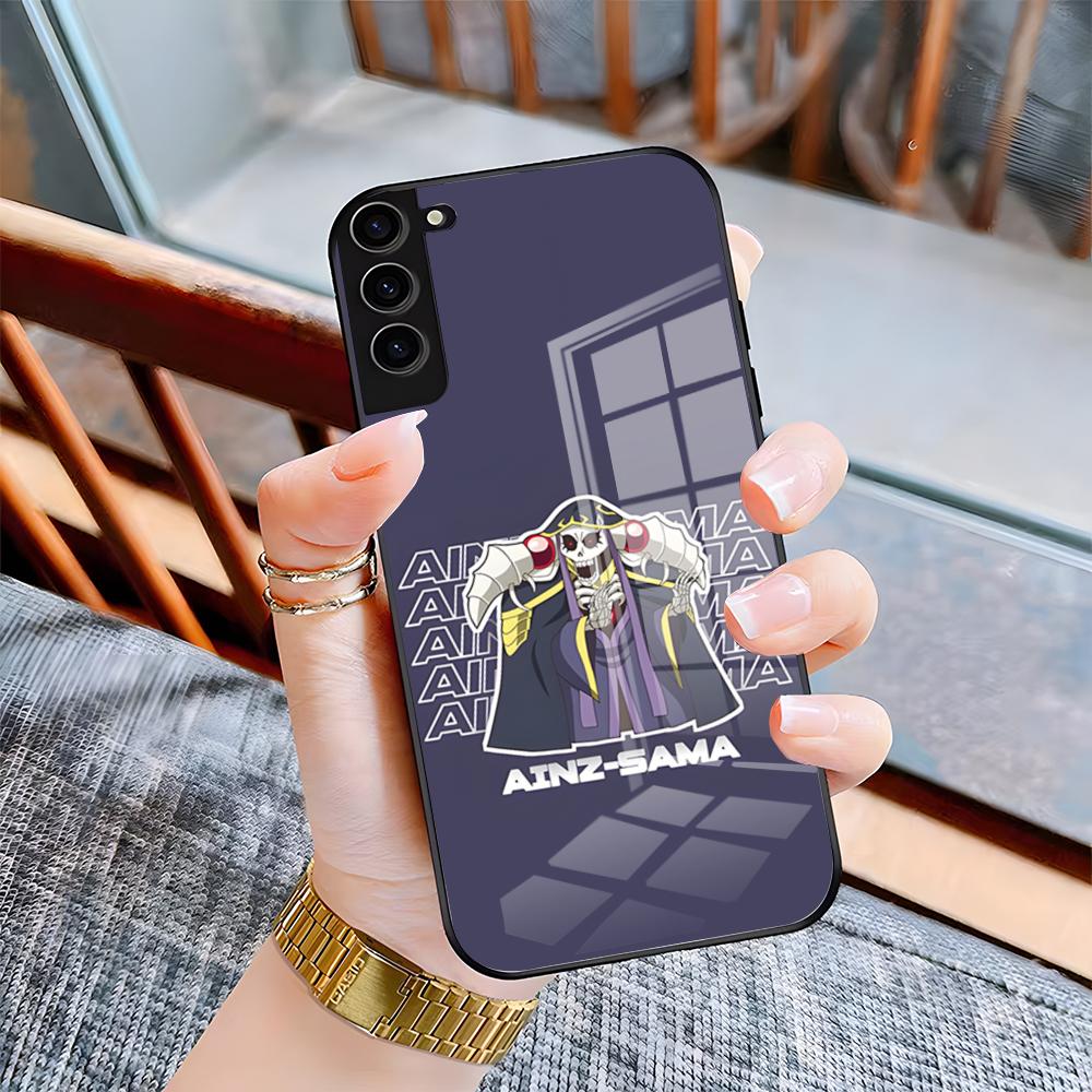 A- Albedo Overlord Phone Case For Samsung S25 Plus S20 S20 Plus S22 Ultra S23 FE S21 Plus S21 Ultra Glass Cover