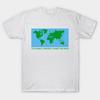 Asian Size Men Black Print T-shirt World'S Greatest Planet On Earth No-Cut Print Cotton Tshirt