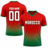 Customizable Soccer Jersey Shirt with Personalized and Number Breathable Fabric Short Sleeve V Neck Sports Top for Men Women