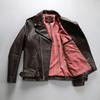 Ma Long Brando first-layer cowhide cable-stayed motorcycle jacket, men's ancient leather cycling leather jacket