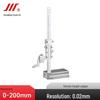 High-Precision 0-200mm Height Vernier Caliper & 0-300/500mm Scribing Ruler Gauge