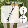 50 Hooks, Reusable Easy Install Double Locking Plant Tag Holders Clips for Plants