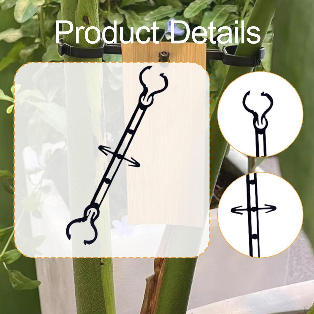 50 Hooks, Reusable Easy Install Double Locking Plant Tag Holders Clips for Plants