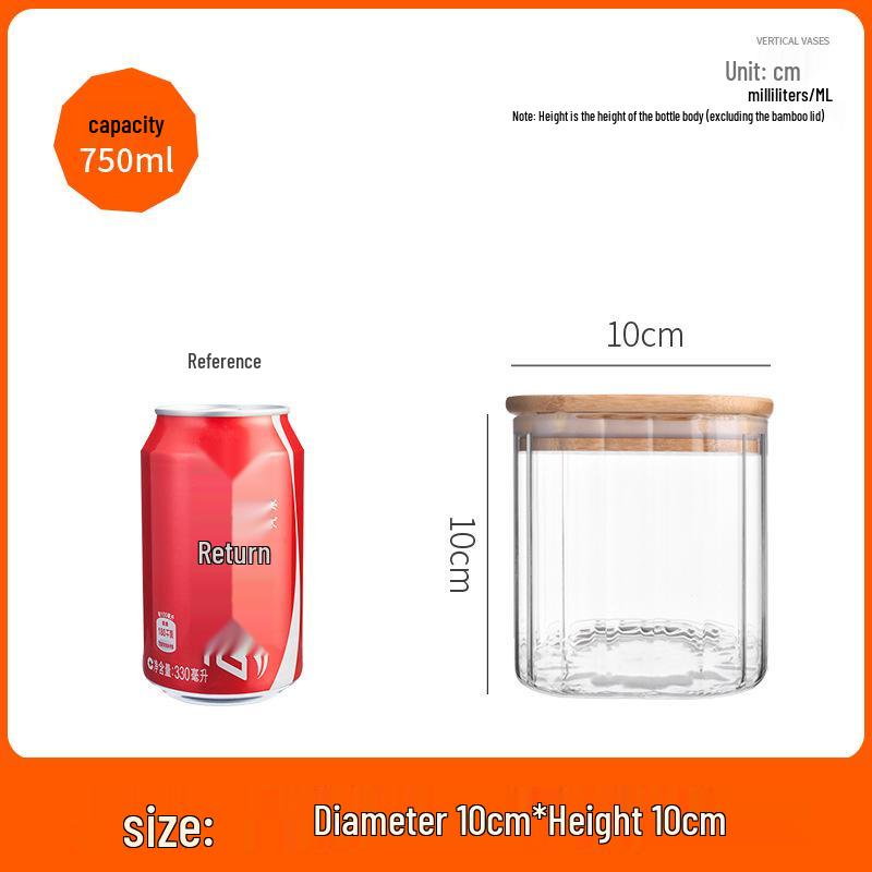 Square Moisture-Proof Glass Jar with Lid for Tea and Spices - New Style Storage Solution