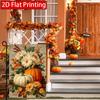 2D Flat - 2D Flat Thanksgiving Pumpkin Flower Garden Flag X 2 (1) Outdoor Garden Flag Double-Sided Home Decoration Courtyard Decoration Outdoor Decor
